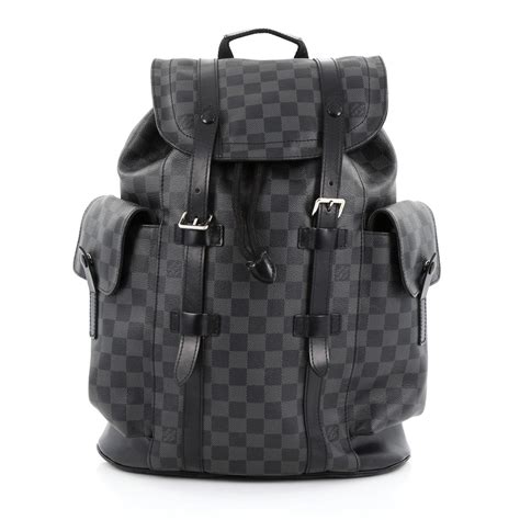 louis vuitton damier graphite christopher backpack|louis vuitton avenue backpack.